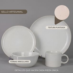 Vajilla Cer&aacute;mica Tromso 16 Piezas Para 4 Personas