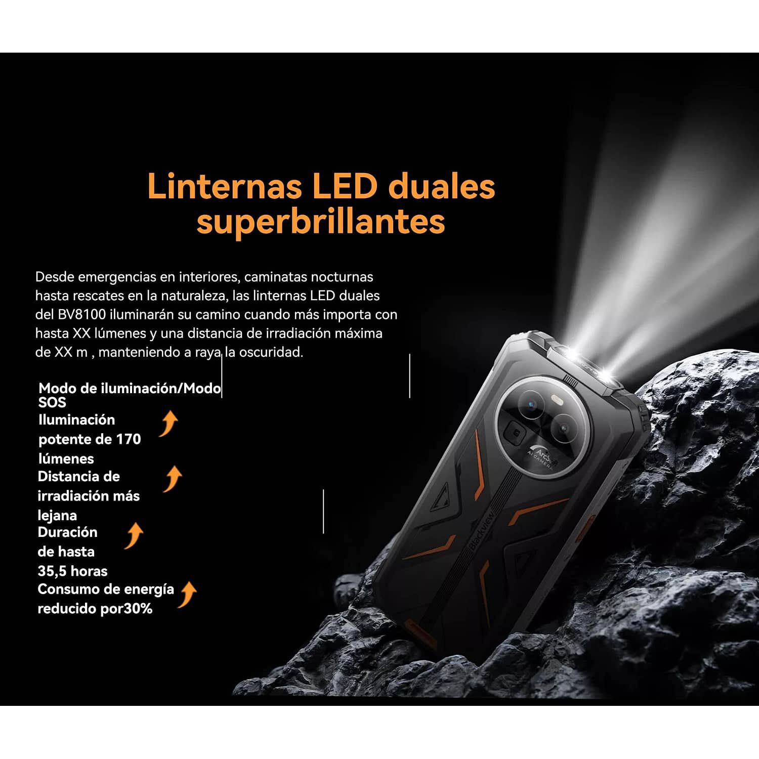Blackview Bv8100 - Smartphone Rugged 50 Mp, Pantalla 2.4k, Bater&iacute;a 8800 Mah image number 8.0