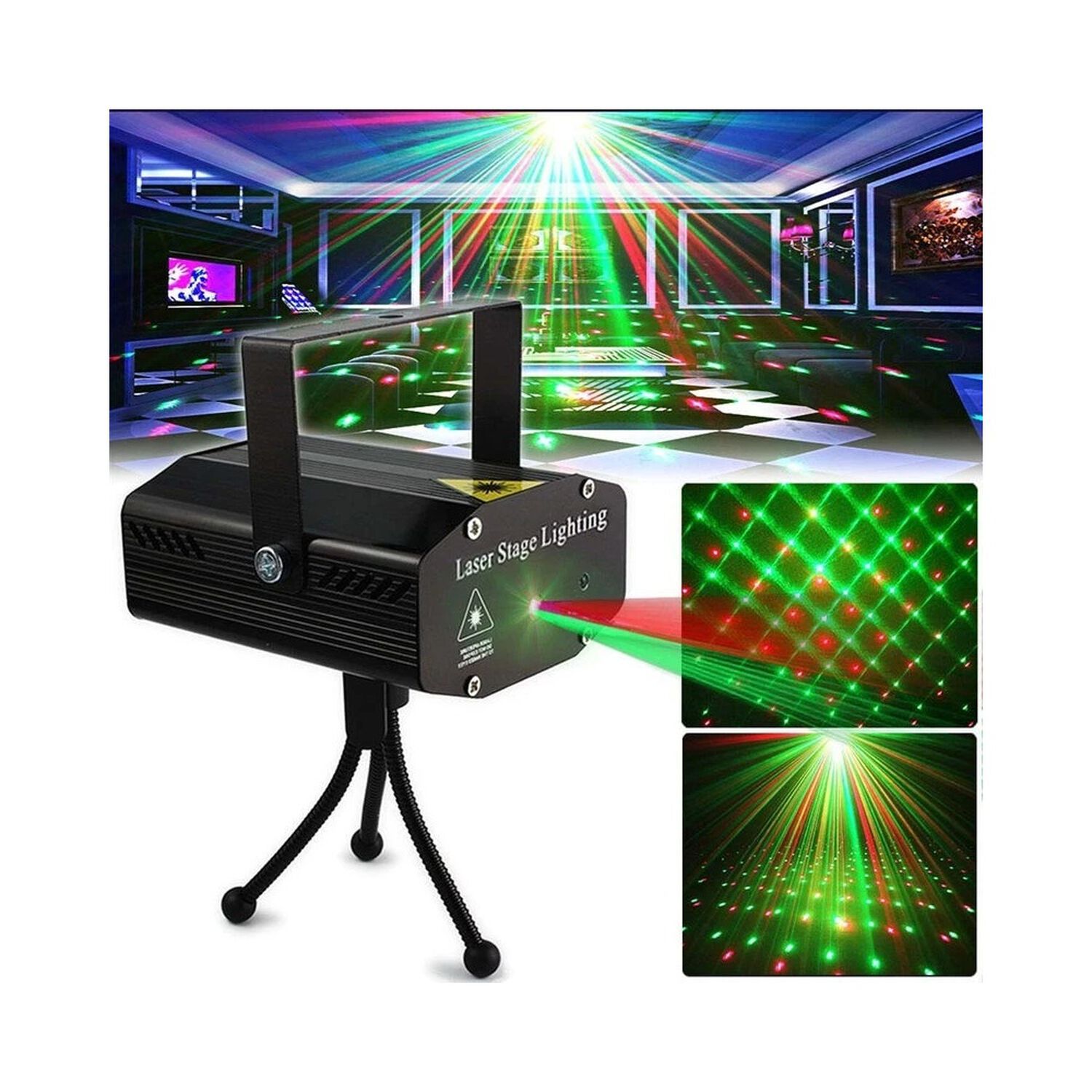 Luces Laser Para Fiestas Rgb Con Sensor R&iacute;tmico image number 4.0