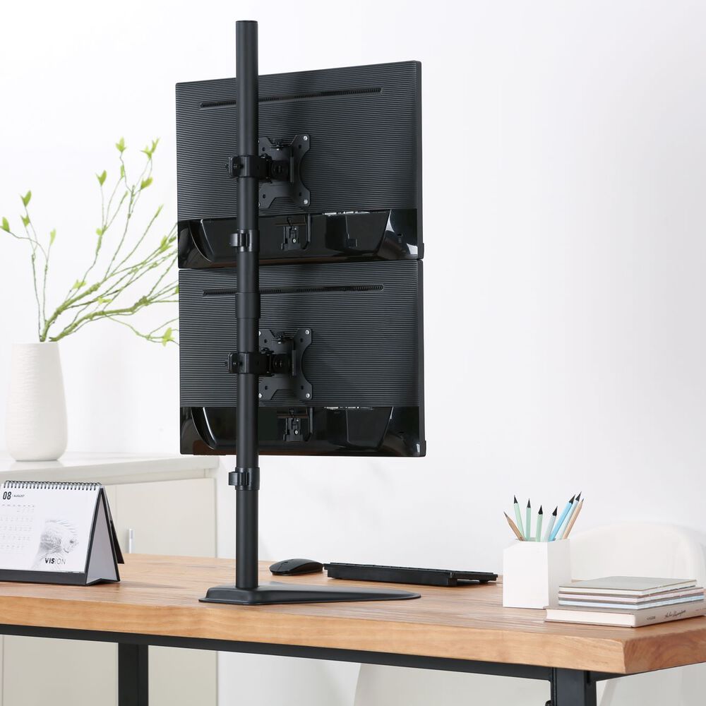 Soporte Para 2 Monitores Con Base Vertical 13"~32" 16kg 360 Brasforma Sbrm722 image number 5.0