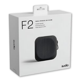 Parlante Portatil Sudio F2 Bt Black Water Resistant 20w Rms