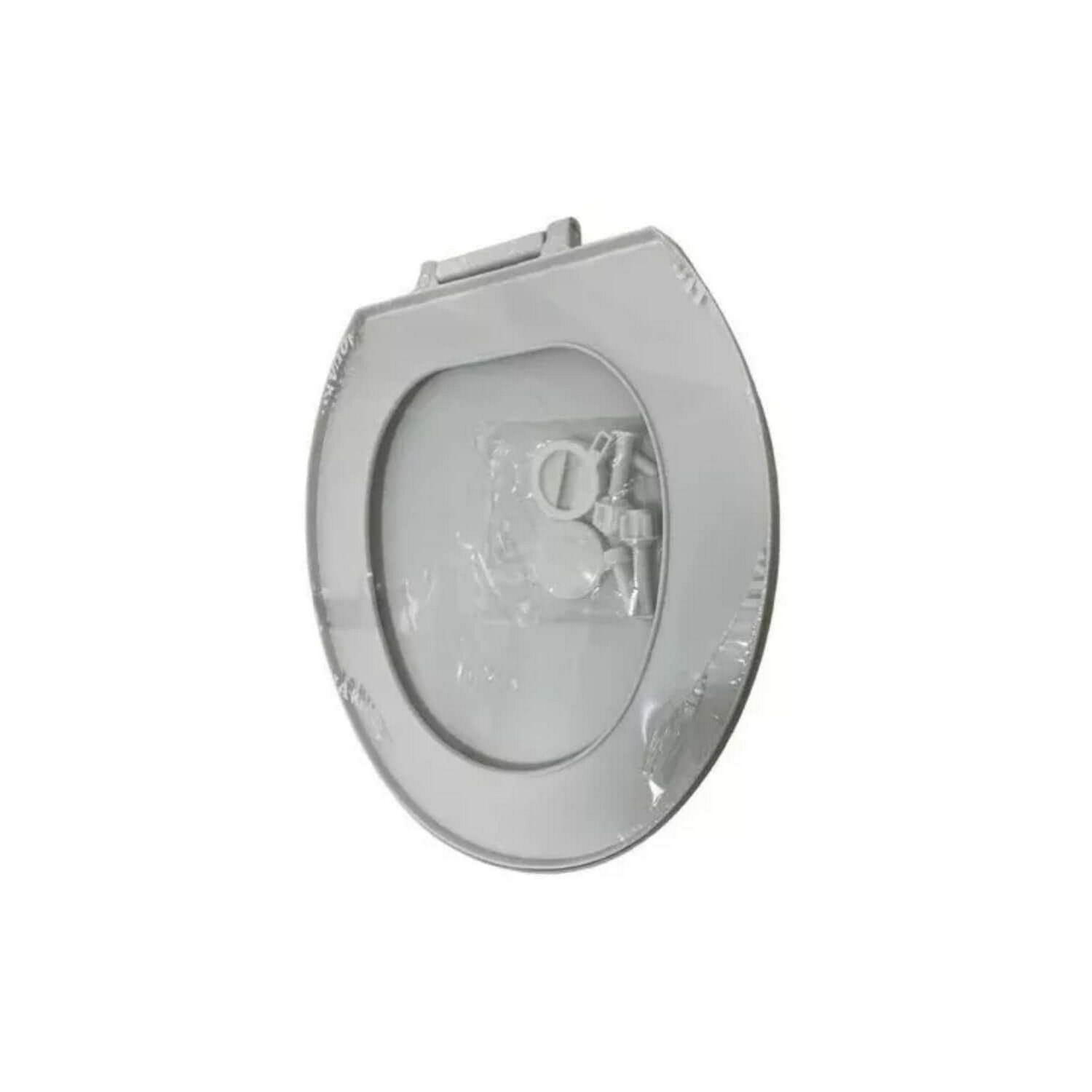 Tapa Ba&ntilde;o Wc Asiento Inodoro Redondo Universal 42x39x4 Cm Blanco image number 3.0
