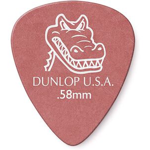 Set U&ntilde;etas Dunlop Gator Grip Rojas 0.58mm Dunl417p.58