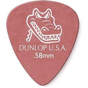 Set U&ntilde;etas Dunlop Gator Grip Rojas 0.58mm Dunl417p.58