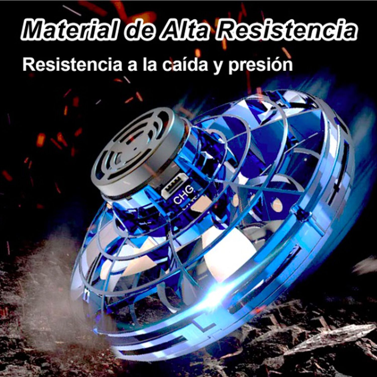 Mini Drone Juguete Volador Azul image number 2.0