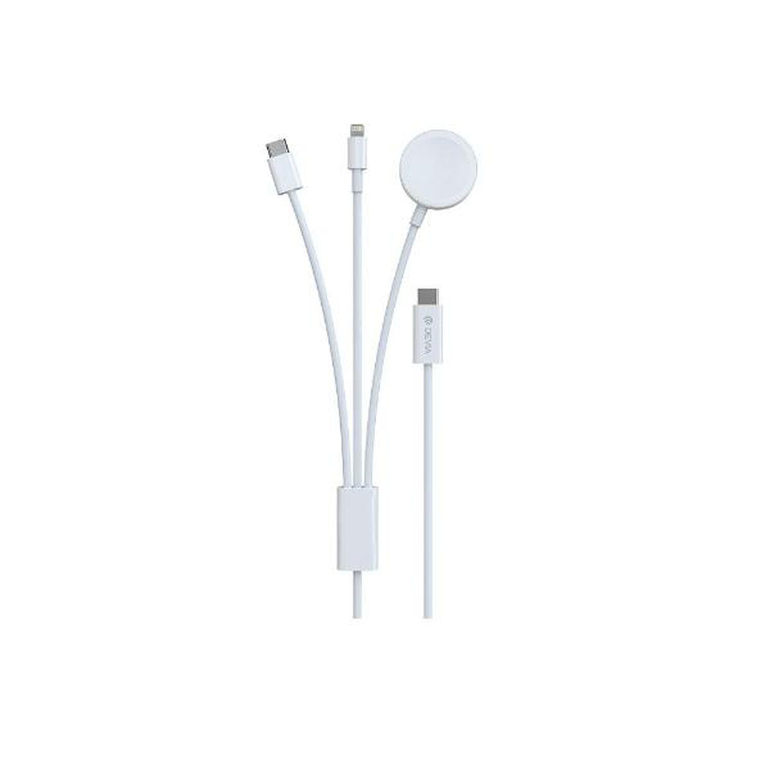 Cargador De Celular Inalambrico 3 En 1 Usb Magnetico Y Compatible Iphone Y Smarwatch Carga 2a 20w Smartphone Android Para Iphone Pared Casa Redondo image number 1.0