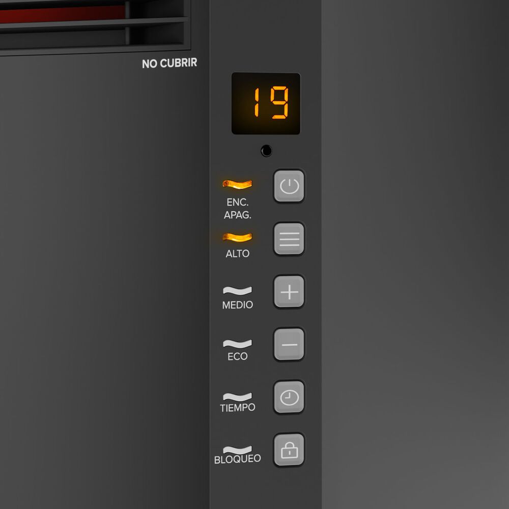 Estufa El&eacute;ctrica Mademsa Infrarroja 1500w Digital Eco Inf10 image number 4.0
