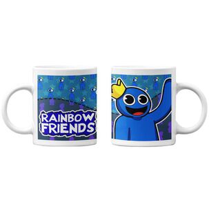 Tazones Tazas Blancas Rainbow Friends Blue