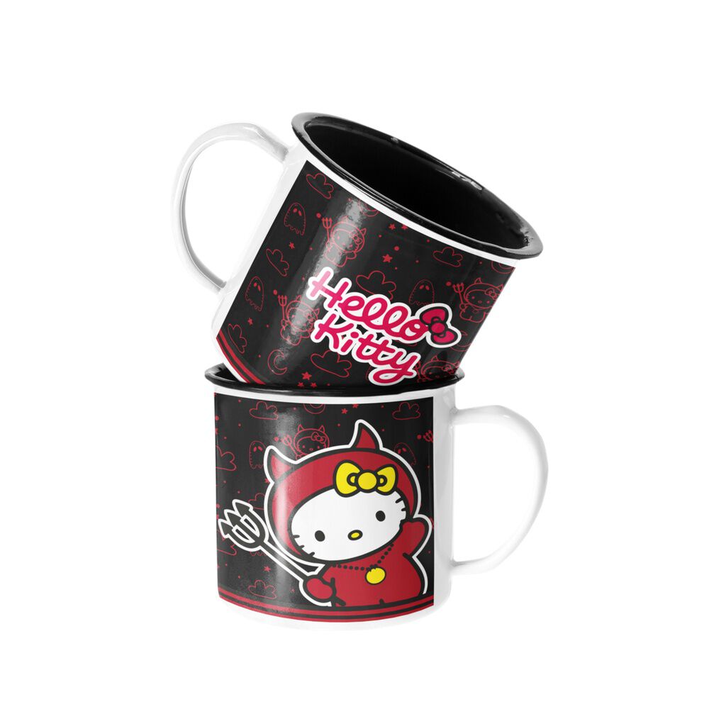 Taza Enlozada Lechera Hello Kitty Demonio image number 0.0