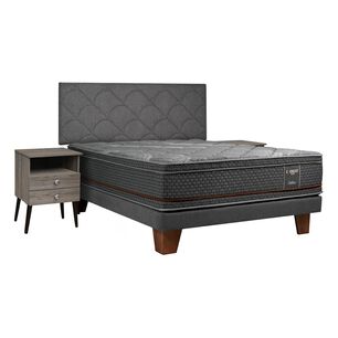Cama Europea Celta Cobre / King / Base Dividida + Set De Maderas