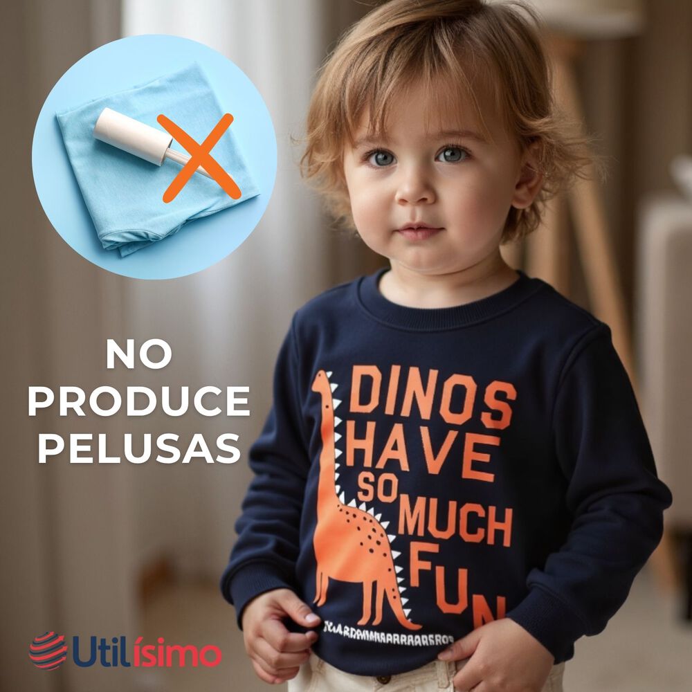 Poler&oacute;n Ni&ntilde;o Manga Larga 100% Algod&oacute;n Negro Dinosaurios image number 6.0