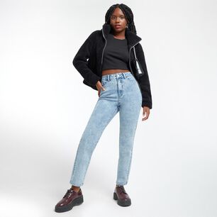 Jeans Basta Doblada Tiro Alto Skinny Mujer Rolly Go