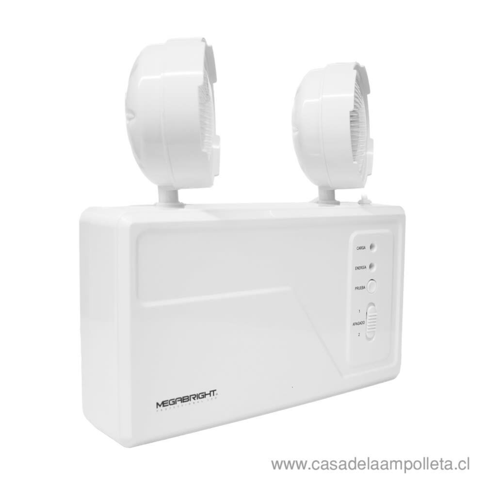 Lampara De Emergencia Megabright Mb08 Doble Led image number 0.0