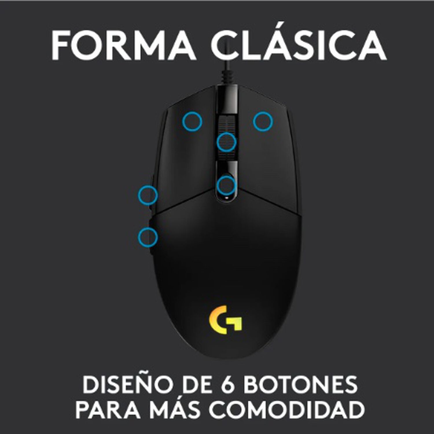 Mouse Gamer Negro image number 3.0