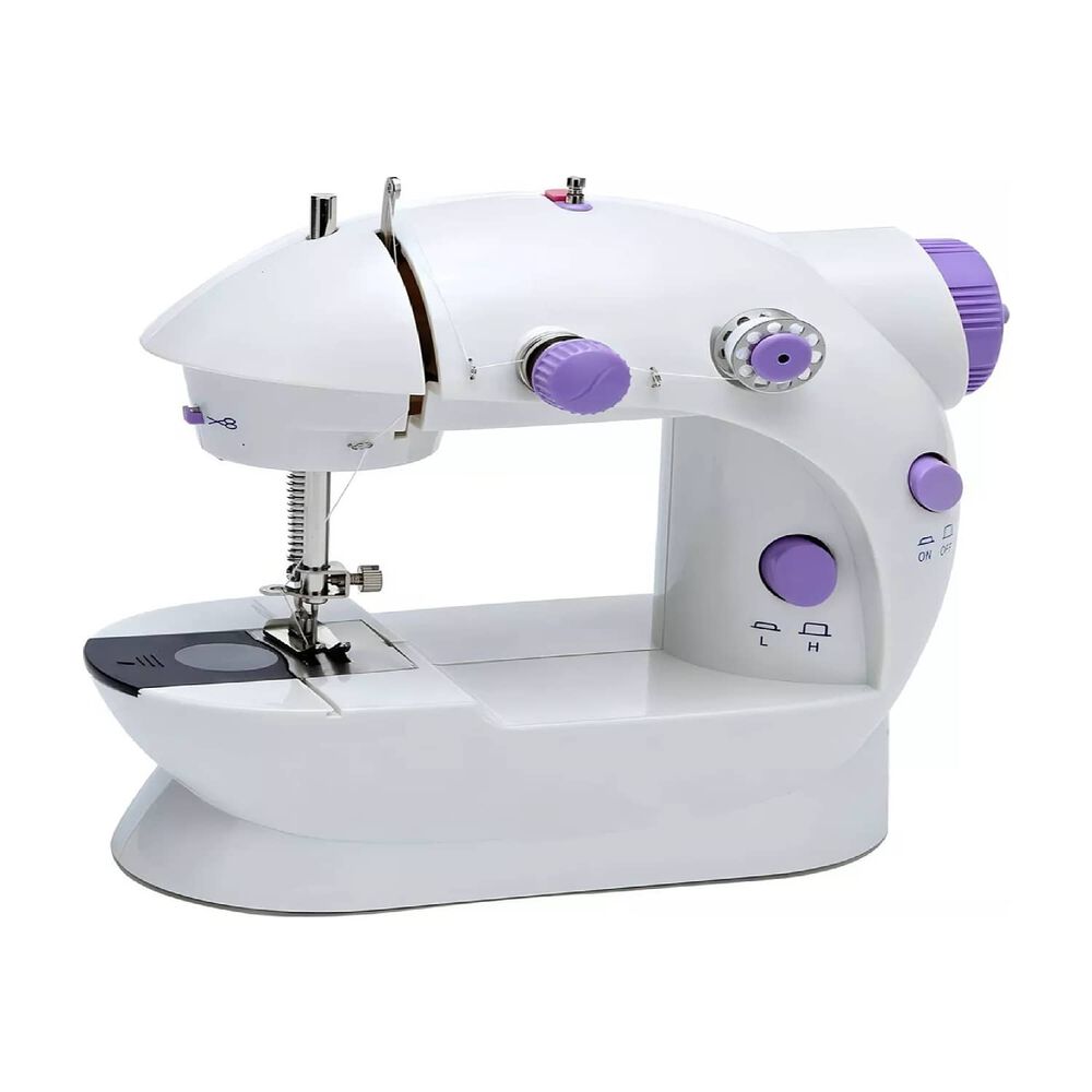 Mini M&aacute;quina De Coser Electrica Gen&eacute;rica Portable Color Blanco 220v image number 1.0