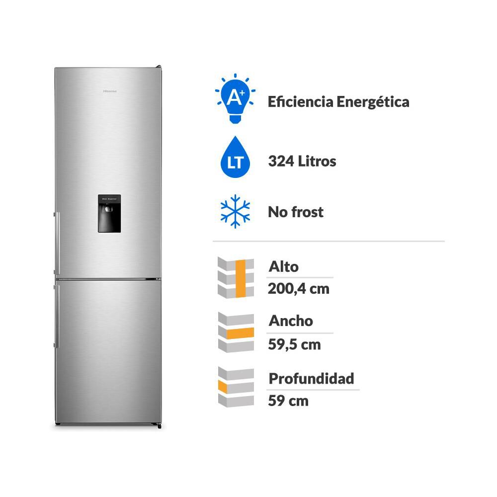 Refrigerador Bottom Freezer Hisense RD-43WCD / No Frost / 324 Litros / A+ image number 1.0