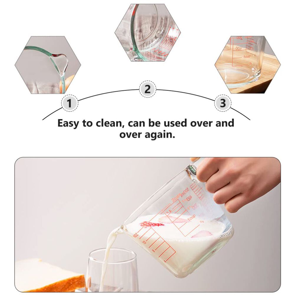 Jarra Medidora De L&iacute;quidos O Mezclas 500ml Vidrio Allegra image number 6.0