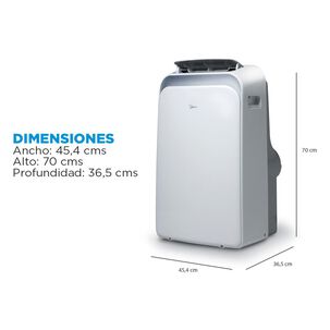 Aire Acondicionado Port&aacute;til Midea MPPD-12KHRN1W / 12000 BTU