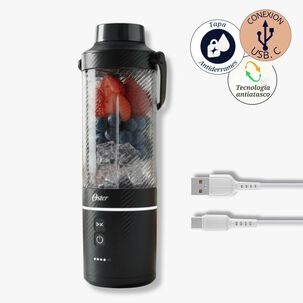 Oster Licuadora Port&aacute;til, Gomax, 590 Ml De Capacidad, Para Smoothies, Negro, Blstgfp-b20-000