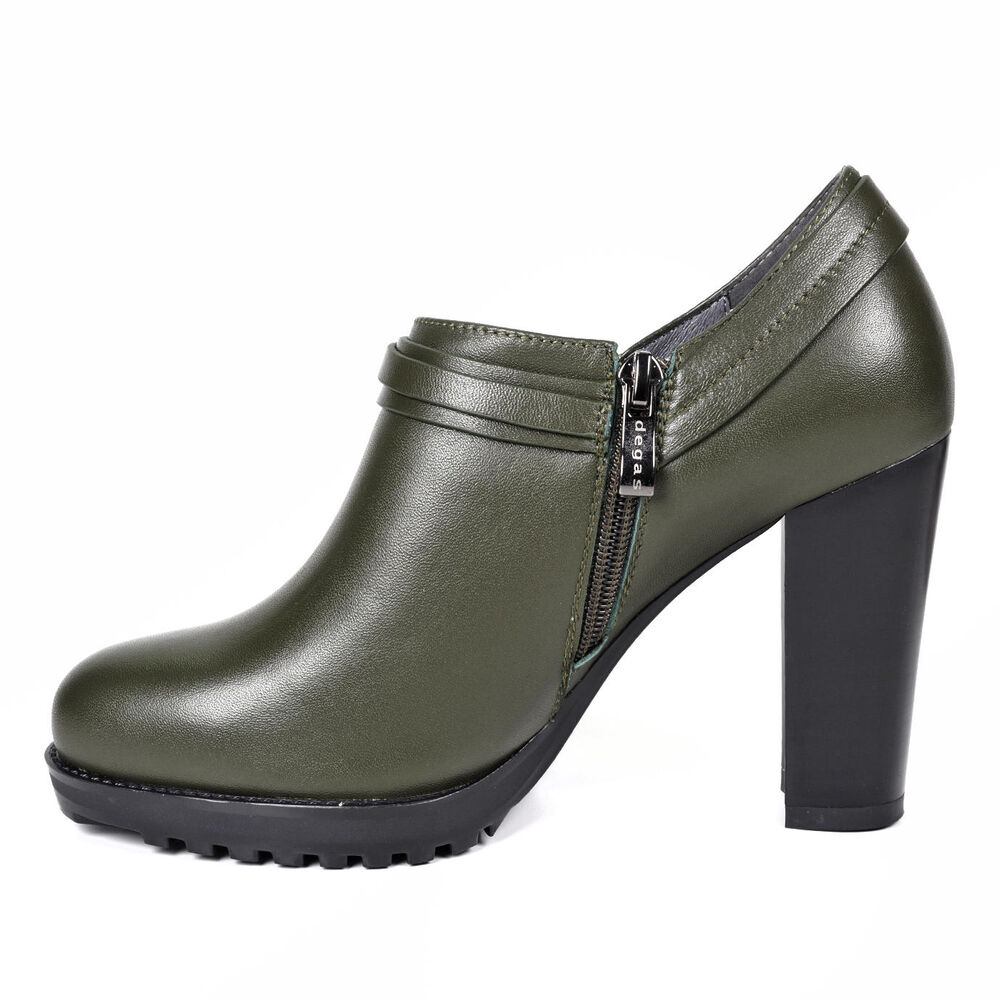 Zapato Cuero Casiana Verde image number 5.0