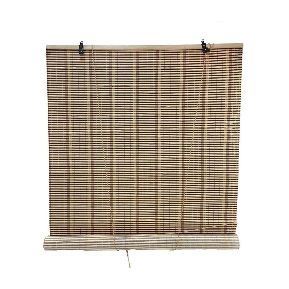 Cortina Persiana Roller Enrollable Bamb&uacute; Chocolate 120x180 Cm image number 0.0