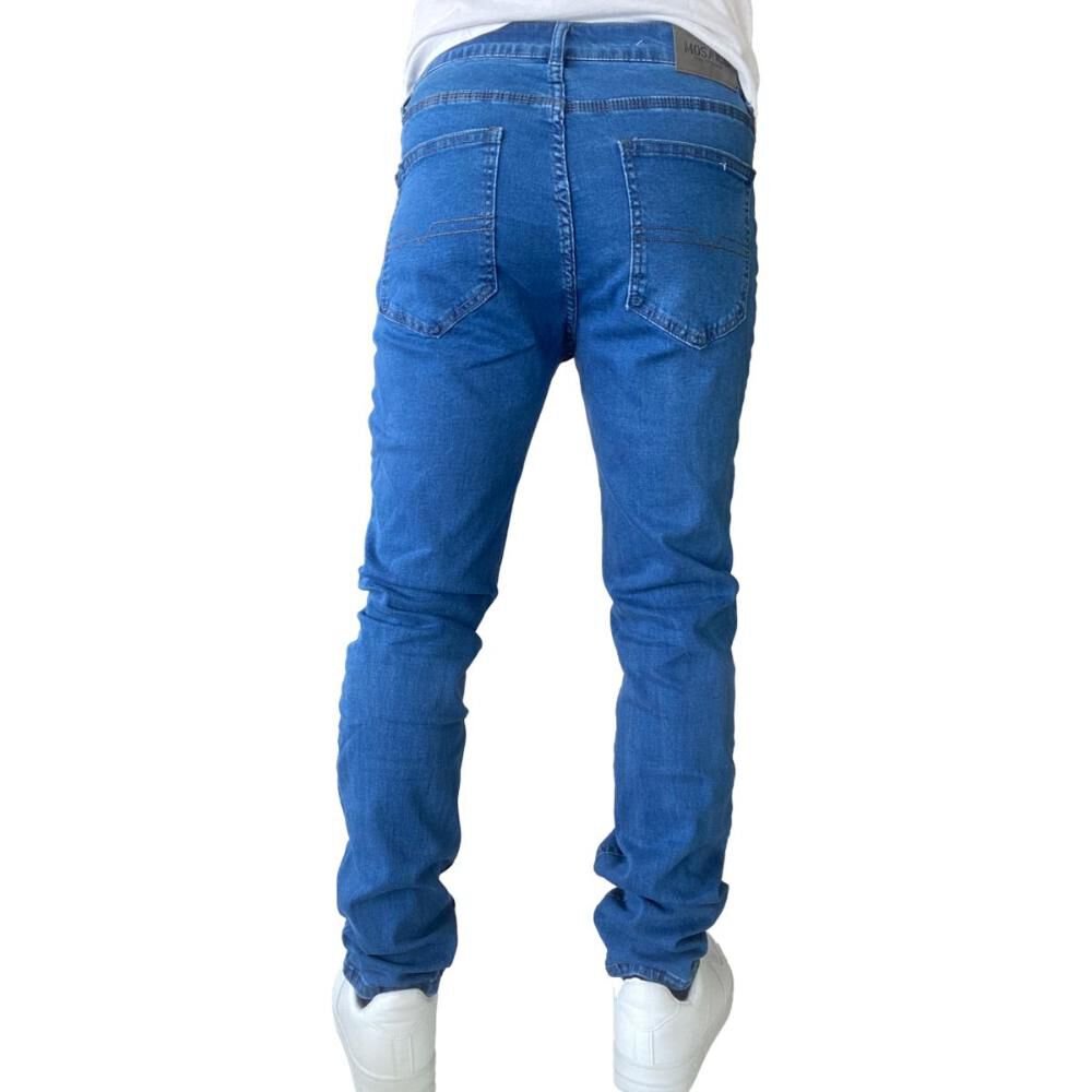 Jeans Hombre Elasticados Slim Fit Azul Medio image number 7.0