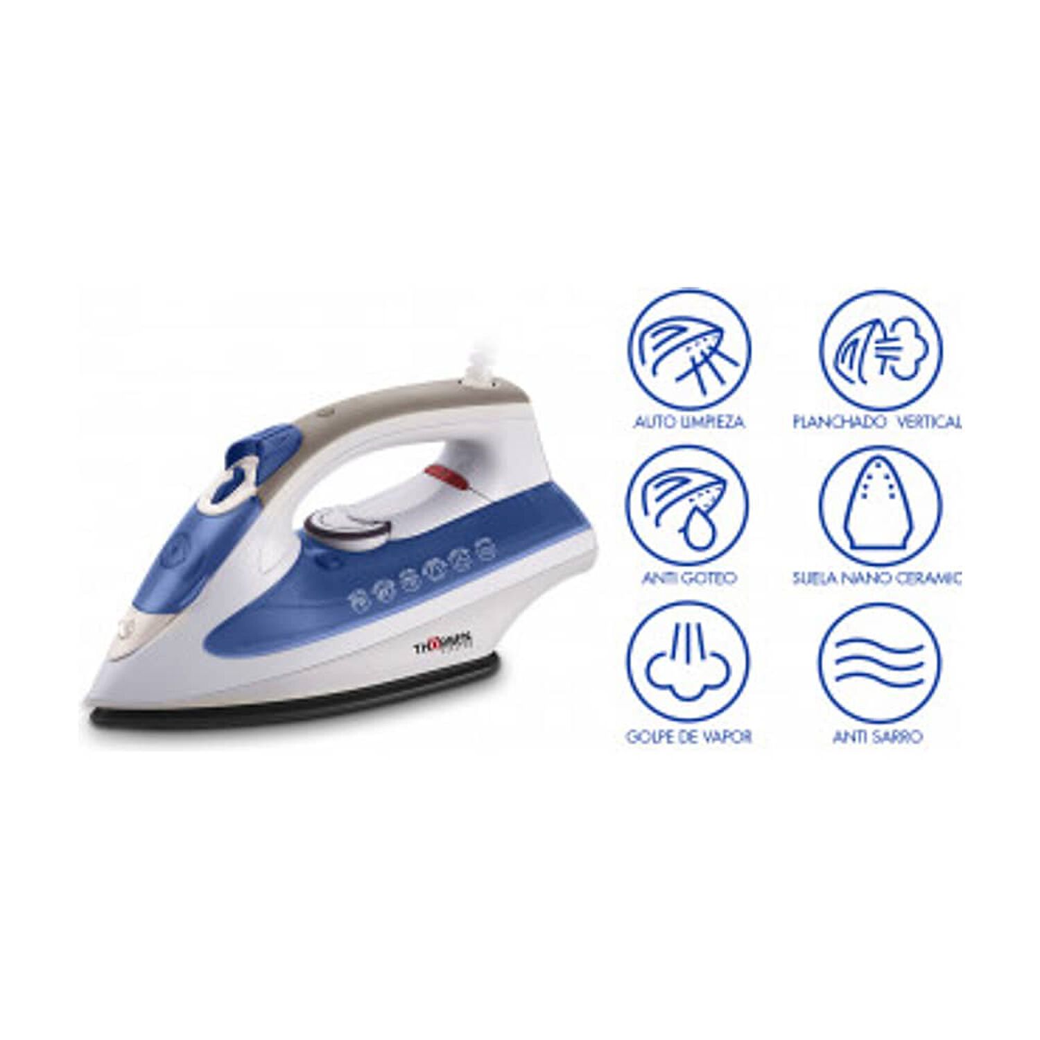 Plancha A Vapor 2200w Thor Nano Ceramic 2.2 image number 2.0