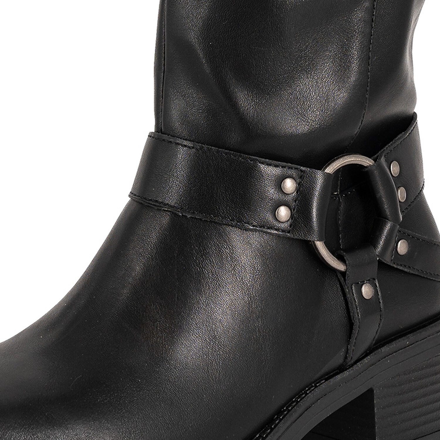 Bota Biker Larga Jessa Negro Alquimia image number 4.0