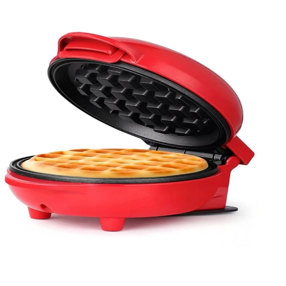Mini Waflera Reposter&iacute;a El&eacute;ctrica Redonda Wafles Rojo image number 1.0