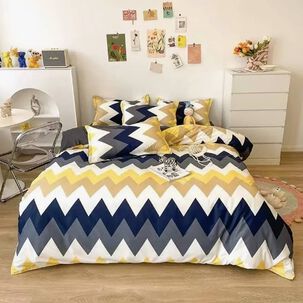 Juego Funda De Plum&oacute;n + Sabana 200 Hilos King