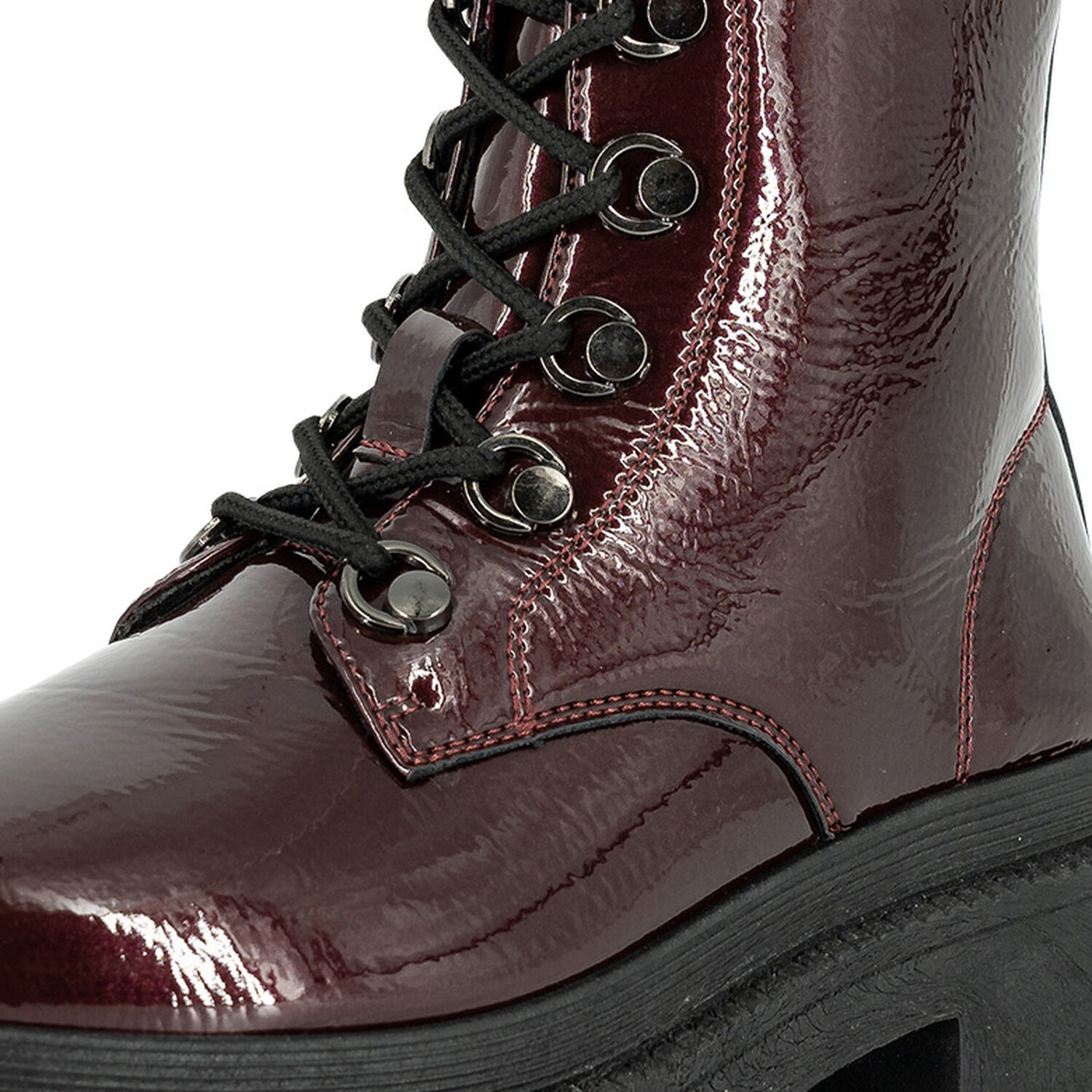 Botin Indo Burdeo Charol Alquimia image number 4.0