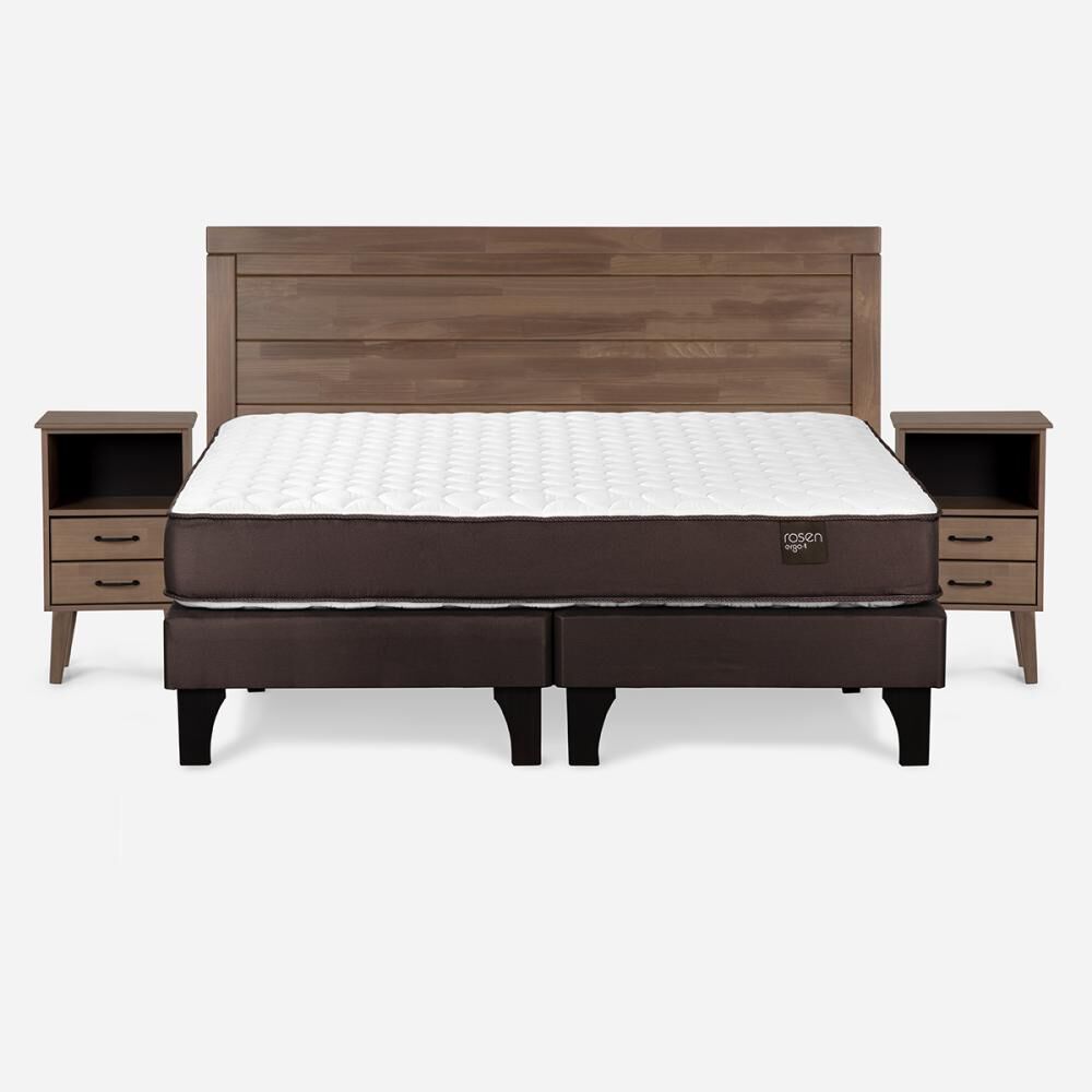 Cama Europea Rosen Ergo T / King / Base Dividida + Set De Maderas Sicilia image number 3.0