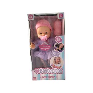 Muñeca Baby Doll Bostecitos Cuerpo Blando 12" Llorón Ass Muñeca Baby Doll Bostecitos Cuerpo Blando 12" Llorón Ass