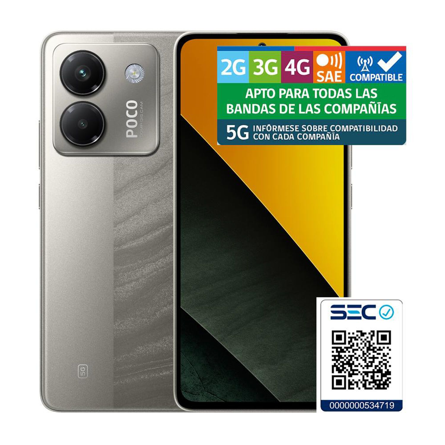 Smartphone Xiaomi Poco M7 Pro / 5G / 256 GB / Silver / Liberado image number 12.0