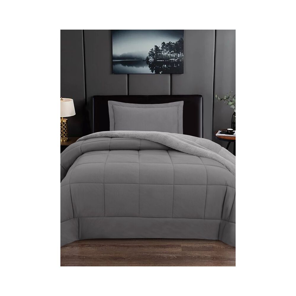 Plumon Andes Velvet Matte Gris 1.5 Pl image number 0.0