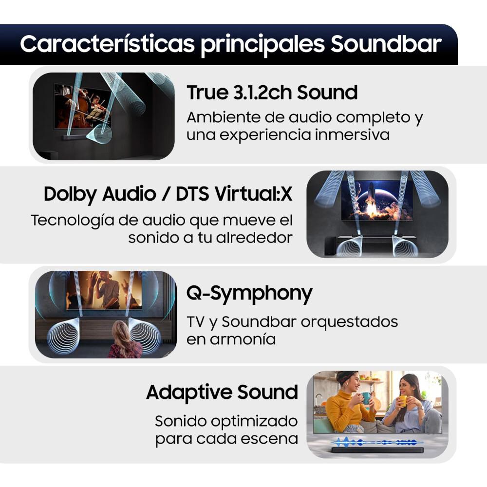 Samsung Soundbar HW-Q600F Negro, foto 4