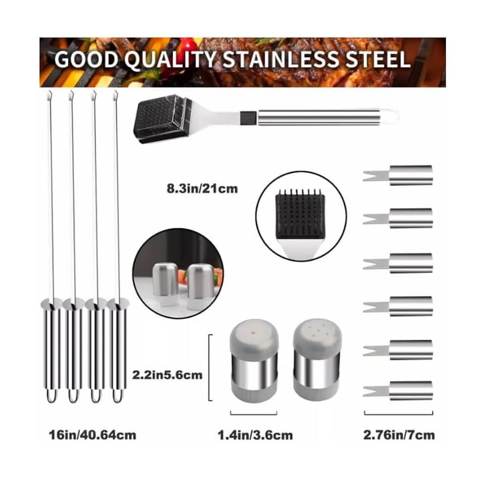 Kit De Herramientas Para Asado 18 Piezas Con Maleta /k002 image number 4.0