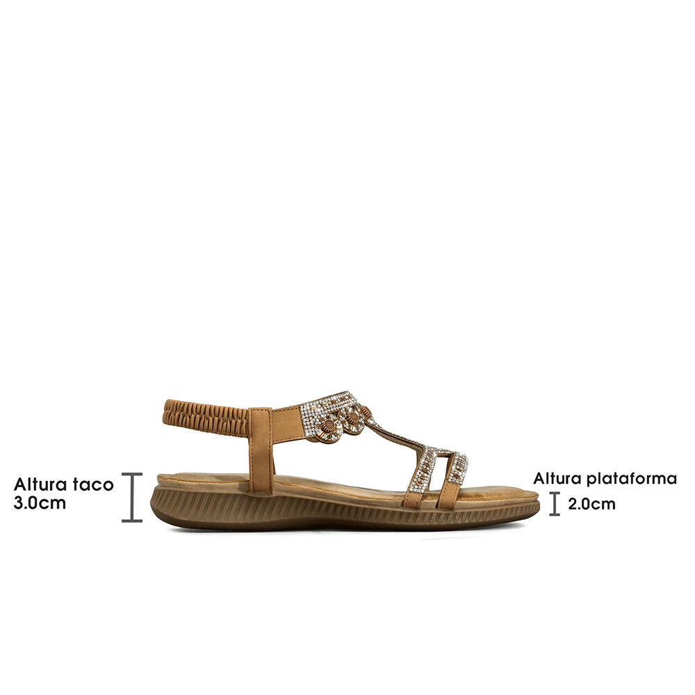 Sandalia Plana Comfort Pedrer&iacute;a Mujer Weide Js77 image number 7.0