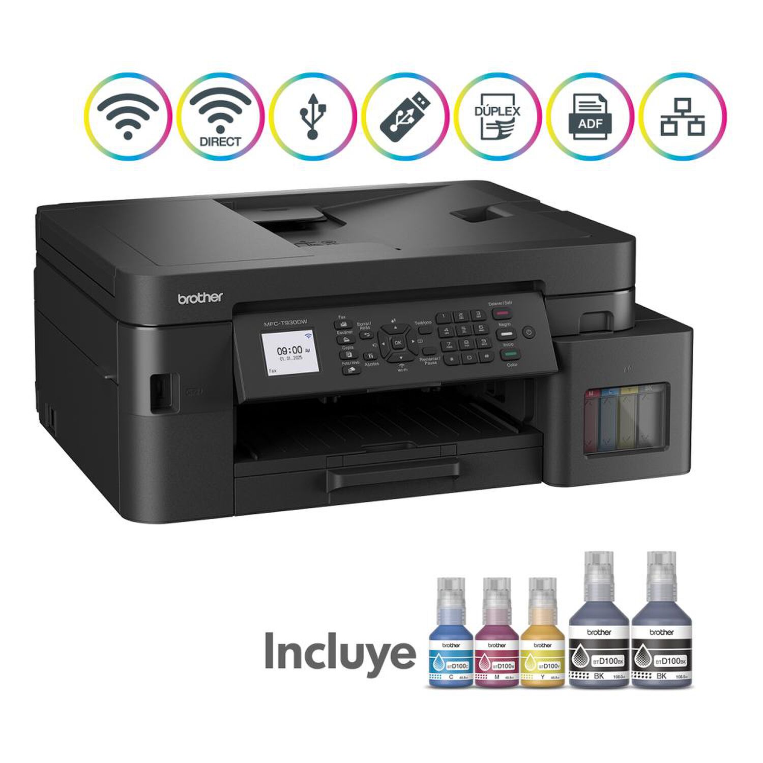 Impresora Multifuncional Brother MFCT930DW image number 1.0