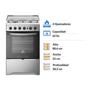 Cocina A Gas Mademsa M 795 T / 4 Quemadores