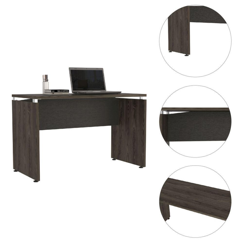 Escritorio 120x75x60 Cm Fm-008n Negro Y Caf&eacute; Oscuro image number 3.0