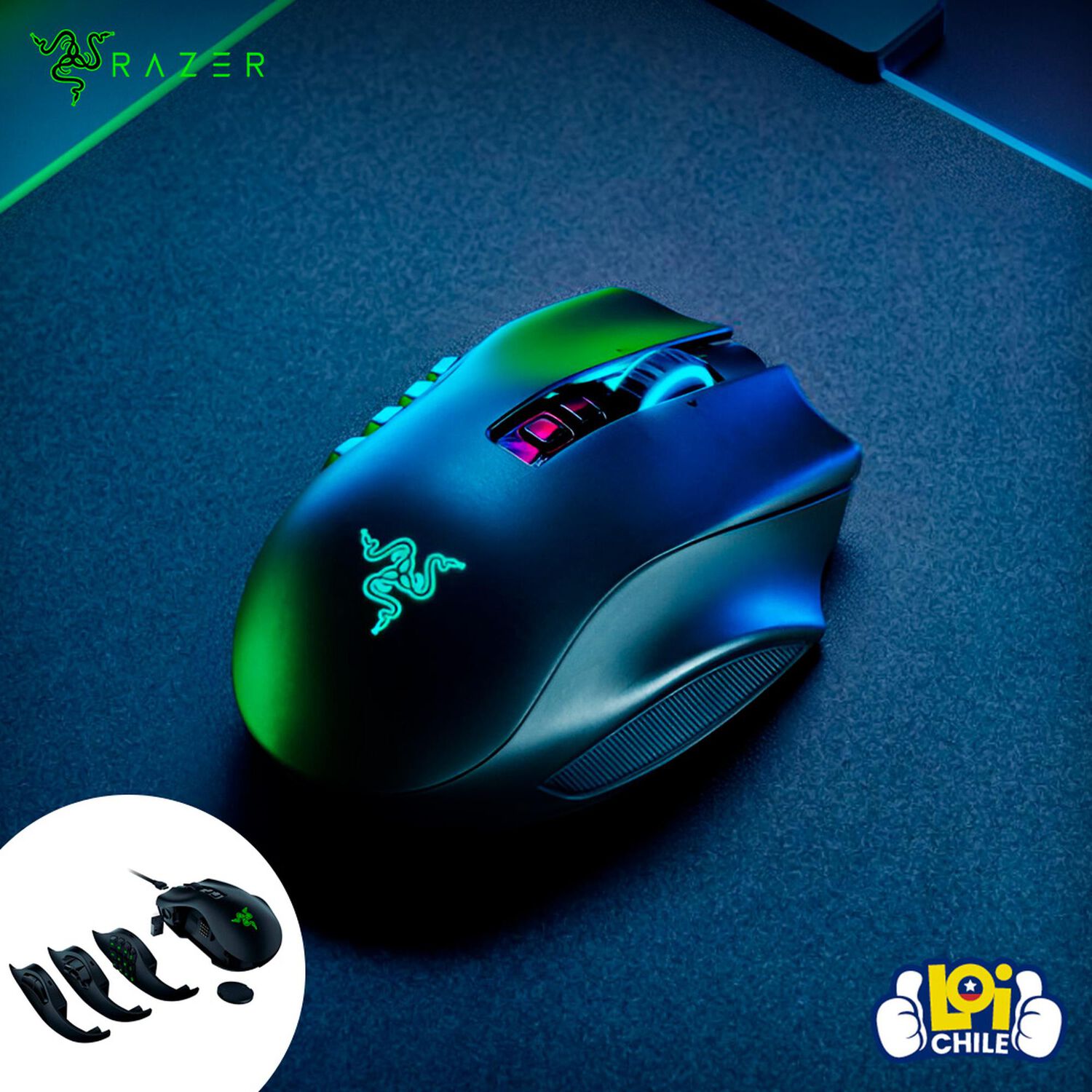 Mouse Gamer Razer Naga V2 Pro Inal&aacute;mbrico image number 7.0