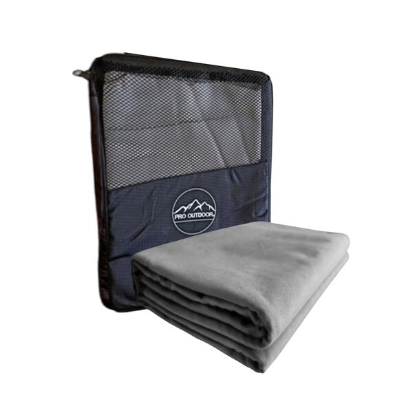 Toalla Microfibra Xl Gris Pro Outdoor