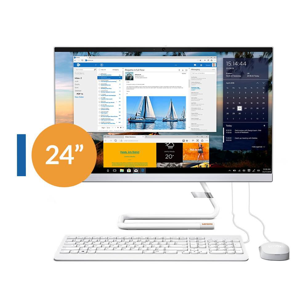 All In One Lenovo Ideacentre A340-24IWL / Intel Core I3 / 8 GB Ram / 512 GB SSD / 23.8 " image number 0.0