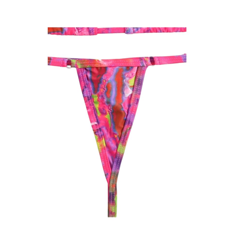 Traje Ba&ntilde;o Bikini Micro Tri&aacute;ngulo Con Estampado Muy Sexi image number 4.0