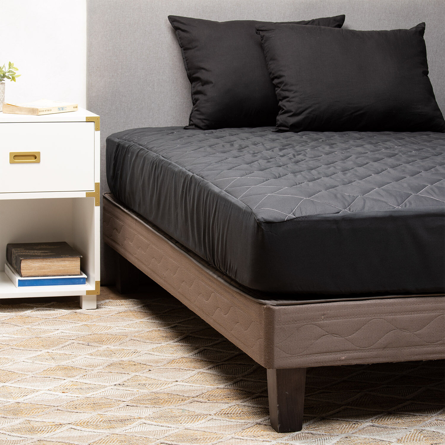 Pack 2 Almohadas Arthome Color Negro 50 X 70 Cm 144 Hilos image number 2.0