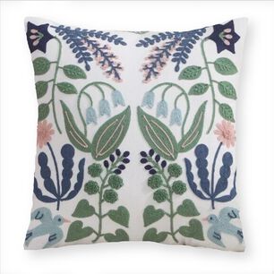 Funda Cojin Bordada 45x45 Cm Naturaleza