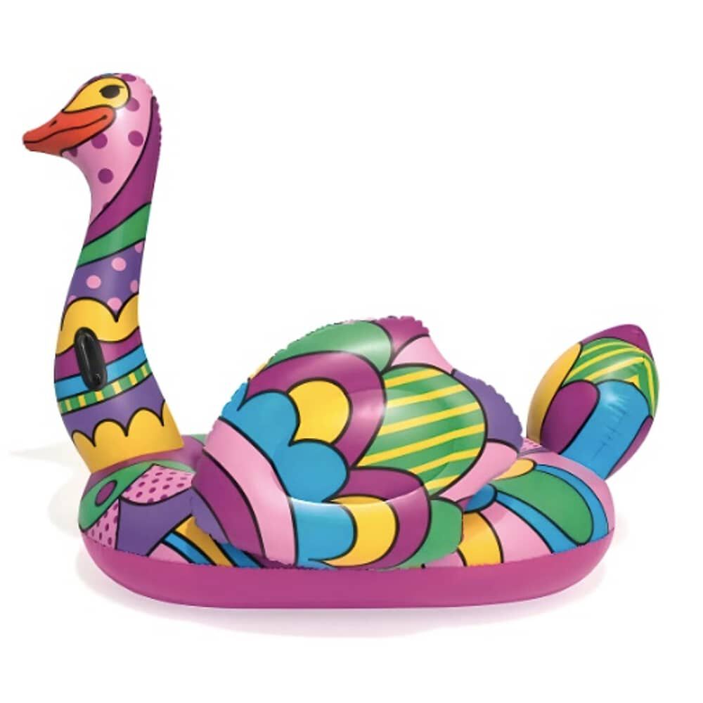 Flotador Avestruz 190cm Multicolor Inflable image number 2.0