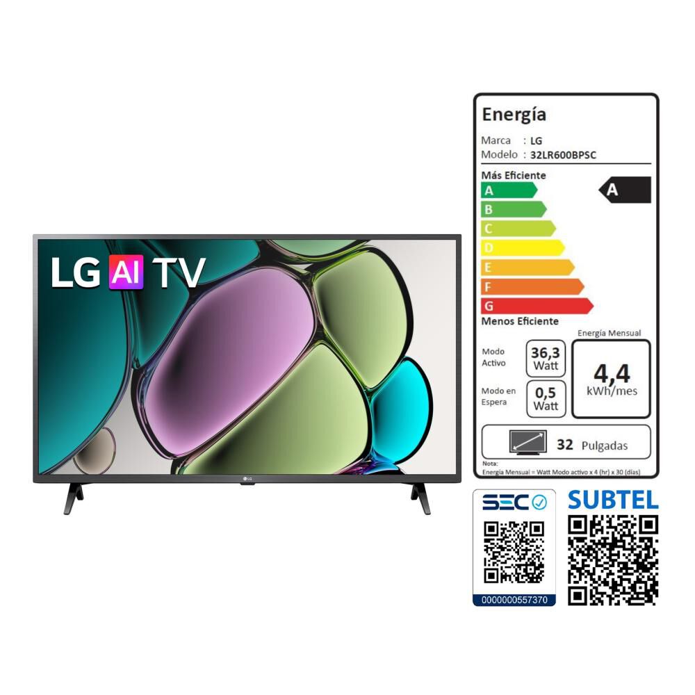 Led 32" LG 32LR600BPSC.AWHQ / Full HD / Smart TV image number 7.0