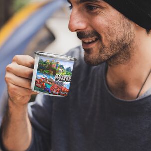 Taza Enlozada Lechera De Minecraft